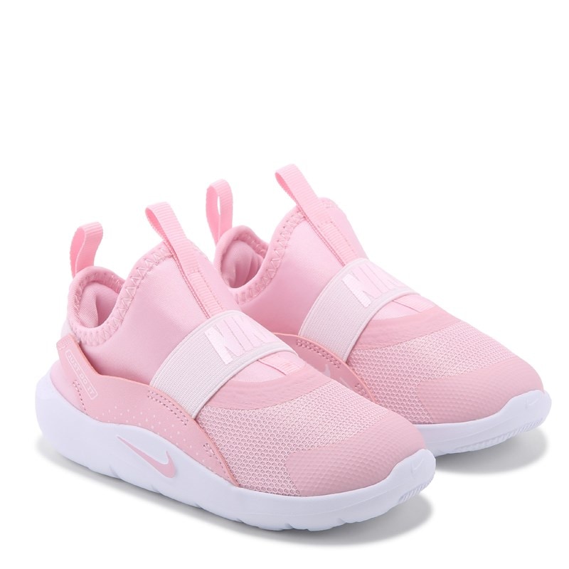Nike Kids' Flex Runner 4 Slip On Running Shoe Toddler Shoes (Pink/White) - Size 7.0 M