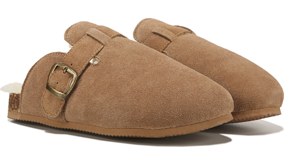 clarks suede slippers