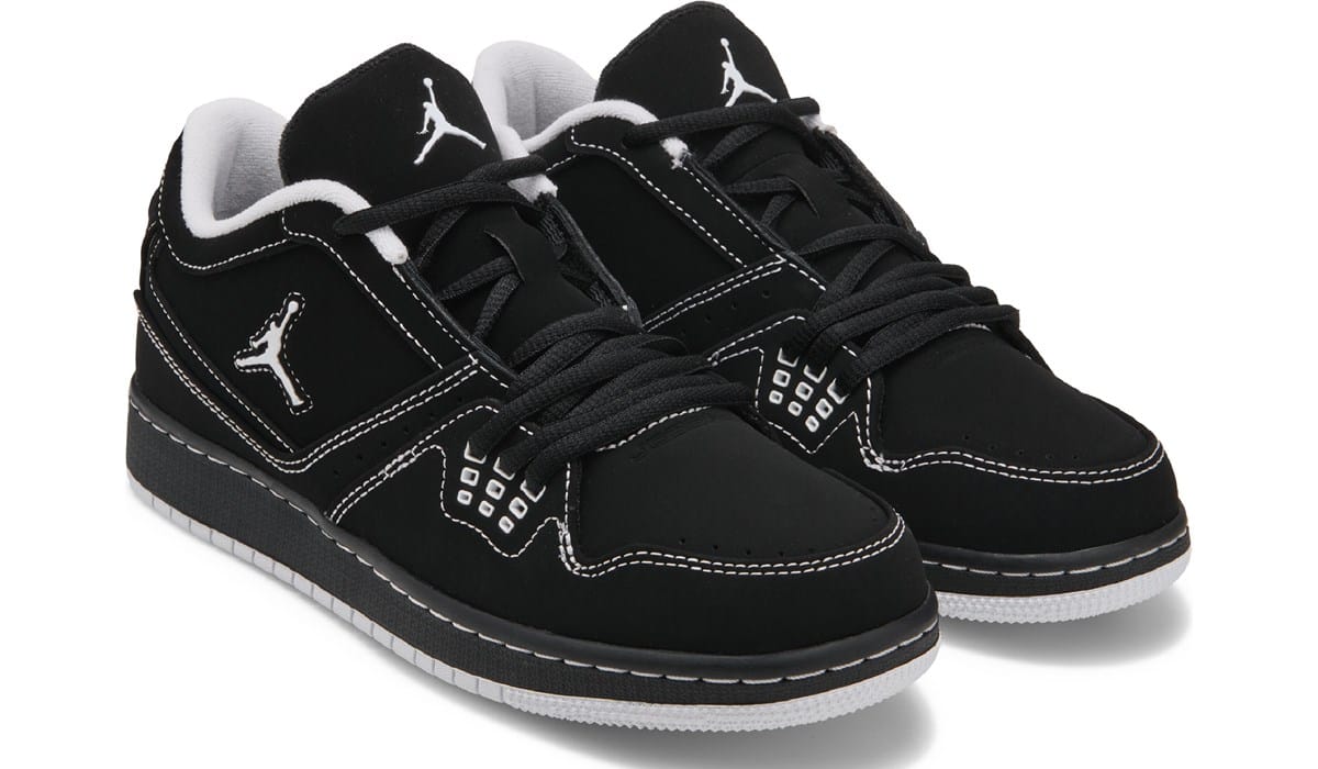 Jordan Men\'s Black and White Low Top Athletic Shoes Air Jordan 1 Low Men main image 2