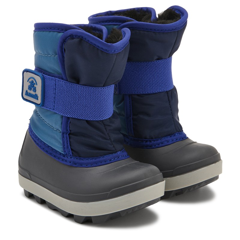 Kamik Kids' Snowbug 7 Waterproof Winter Boot Toddler Boots (Navy/Black) - Size 5.0 M