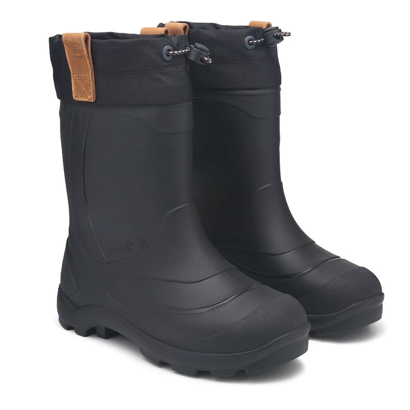 Kamik Kids' Tundra Waterproof Winter Boot Little/Big Kid Boots (Black) - Size 5.0 M