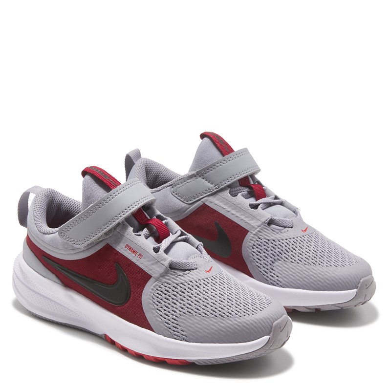 Nike Kids' Star Runner 5 Running Shoe Little Kid Shoes (Grey/Team Red) - Size 1.5 M