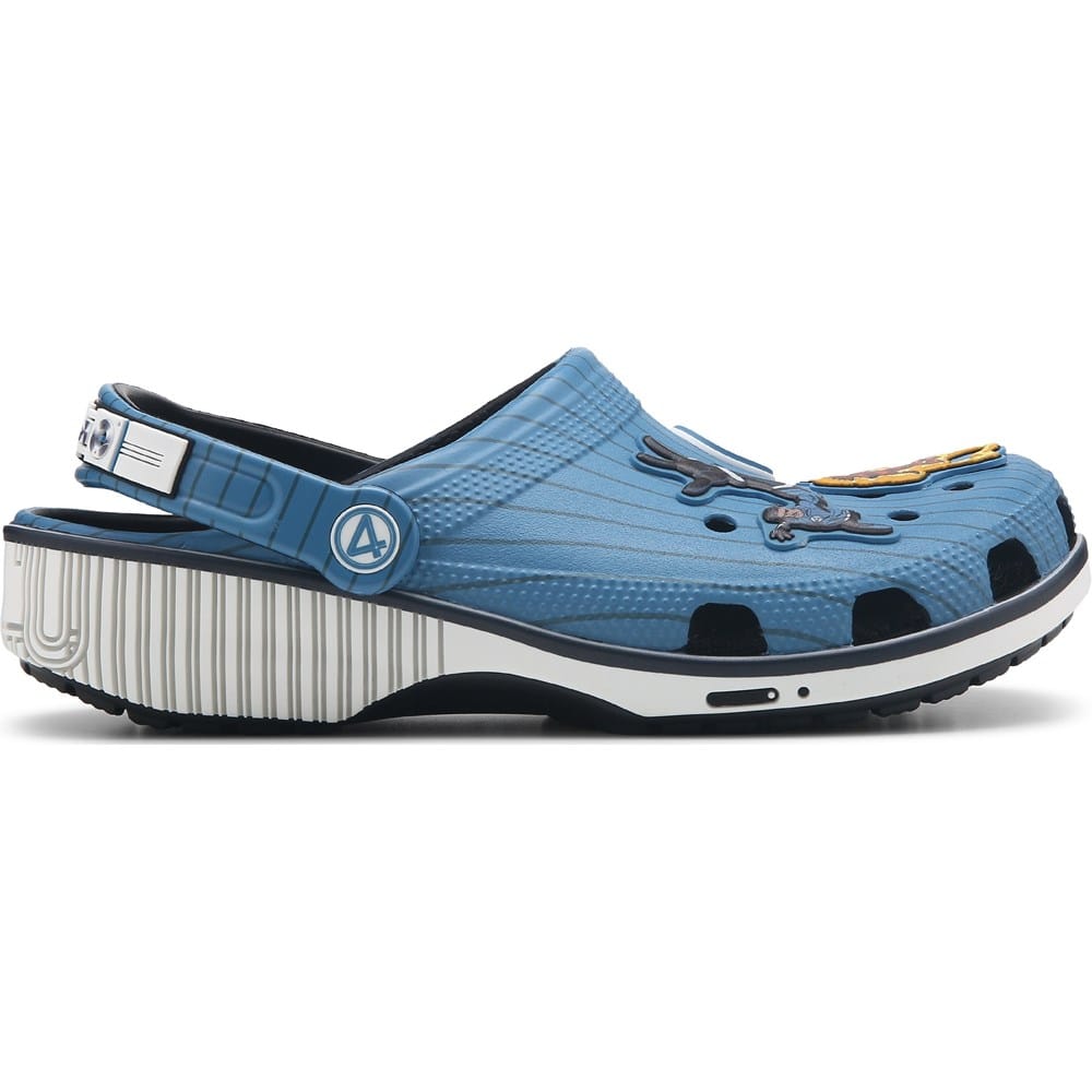Crocs Marvel Fantastic 4 Classic Clog Blue White Black Men\'s Size Crocs Fantastic 4 Classic Clog Mens Sandals Blue Black  main image 4