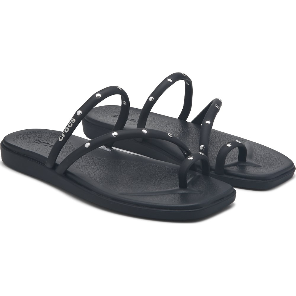 サンダル・ミュール CROCS Classic Studded Sandals - Crocs - Synthetic - Black Classic Studded Sandals - Crocs - Synthetic - Black