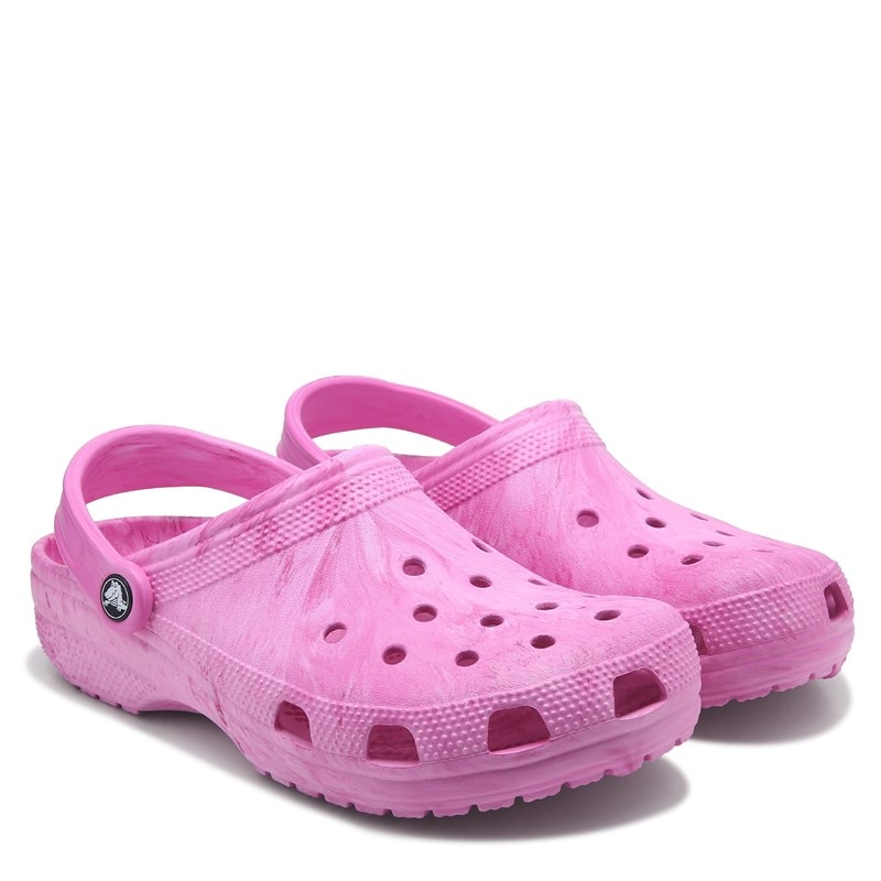 Crocs Watercolor Marbled Clog Shoes (Watercolor Pink) - Size 9.0 M