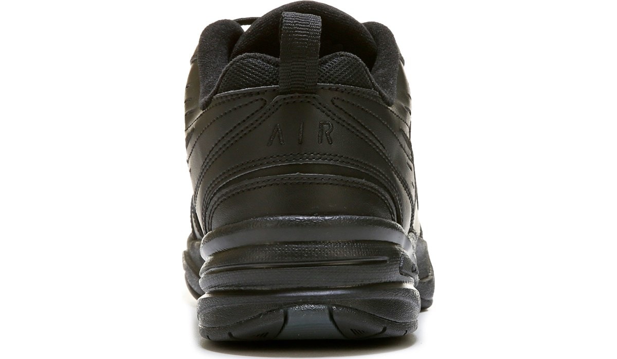 Nike Men S Air Monarch Iv X Wide Walking Shoe Black Sneakers And Athletic Shoes Famous Footwear