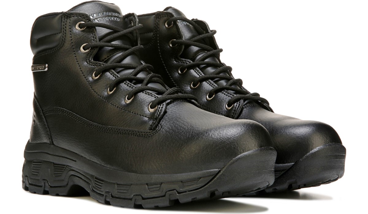 skechers black waterproof shoes