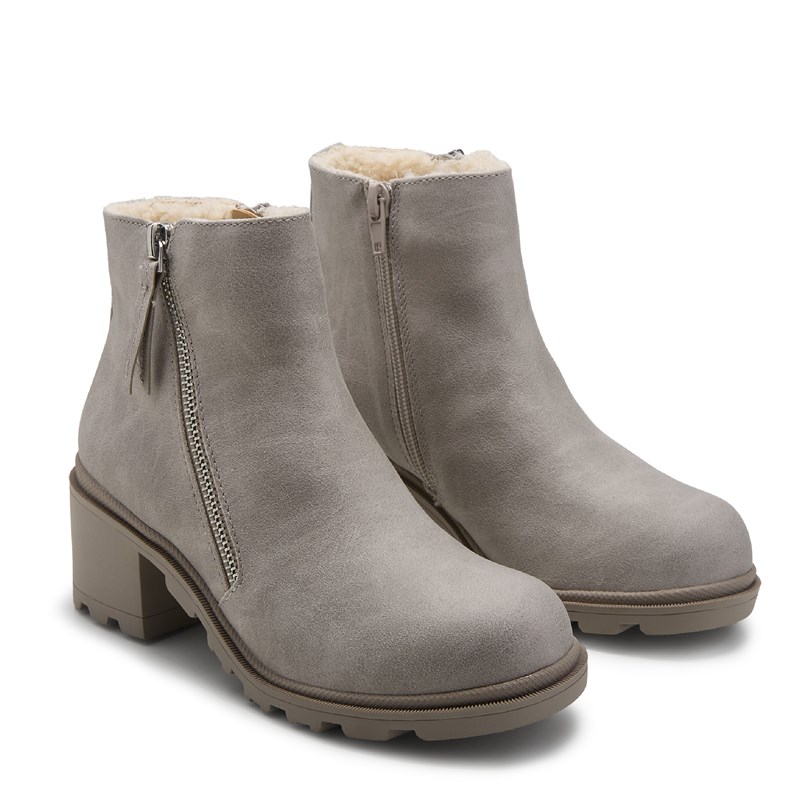 Jellypop Kids' Taylar Block Heel Bootie Little/Big Kid Boots (Grey) - Size 13.0 M