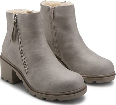 Kids' Taylar Block Heel Bootie Little/Big Kid - Grey