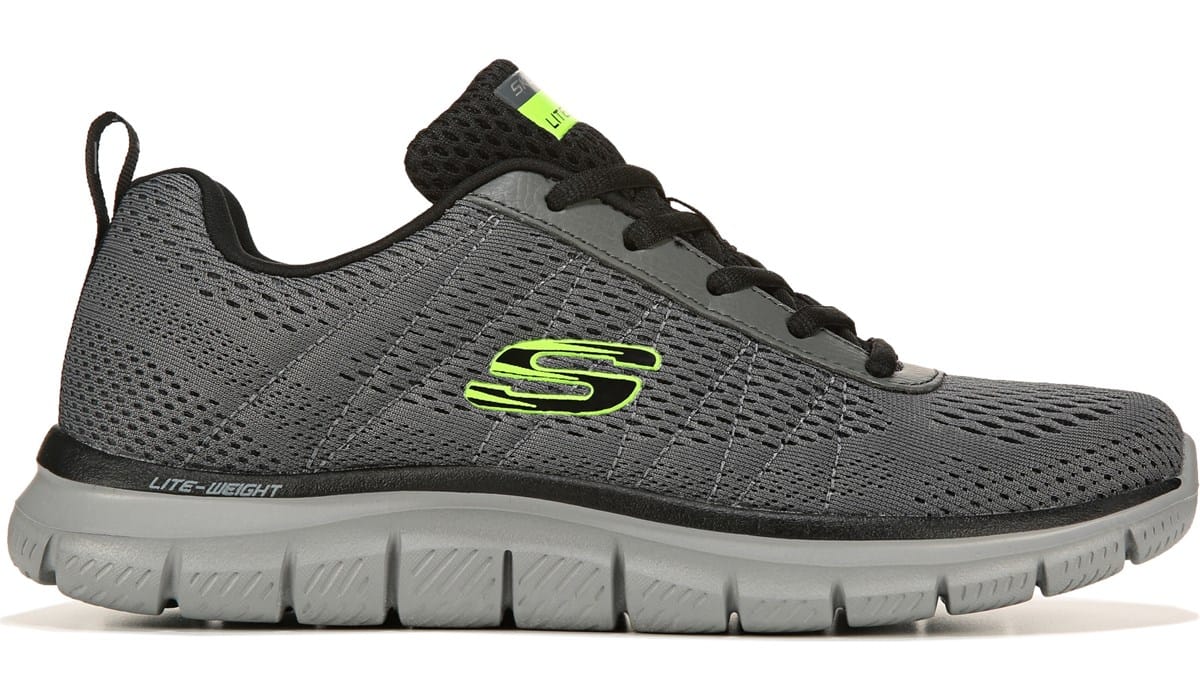 Skechers Men's Track Moulton Medium/Wide Training Shoe Grey, Sneakers