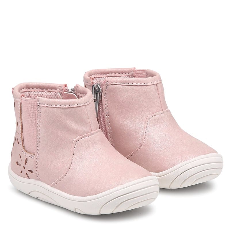 Stride Rite Kids' Bethany Chelsea Boot Baby/Toddler Boots (Pink) - Size 4.0 M