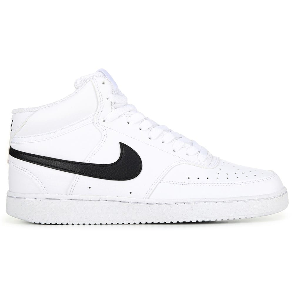 Nike Court Vision Mid Next Nature White/Black/White Men's Shoes, Size: 12