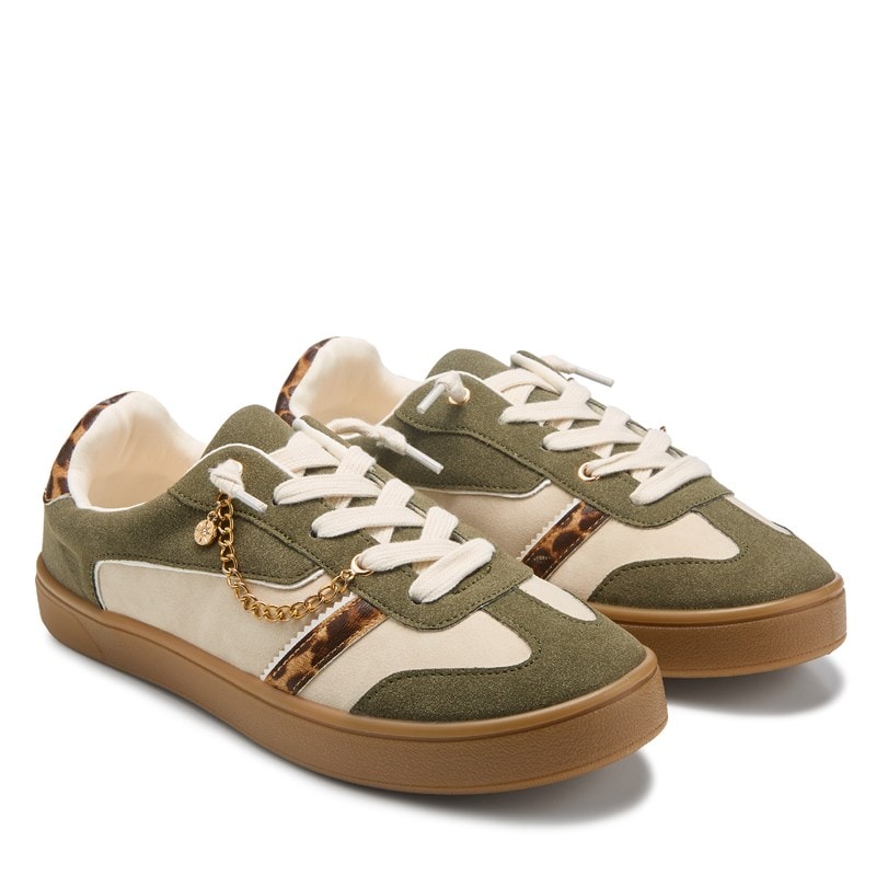 Jellypop Women's Alyson Sneakers (Olive Multi/Leopard) - Size 8.0 M