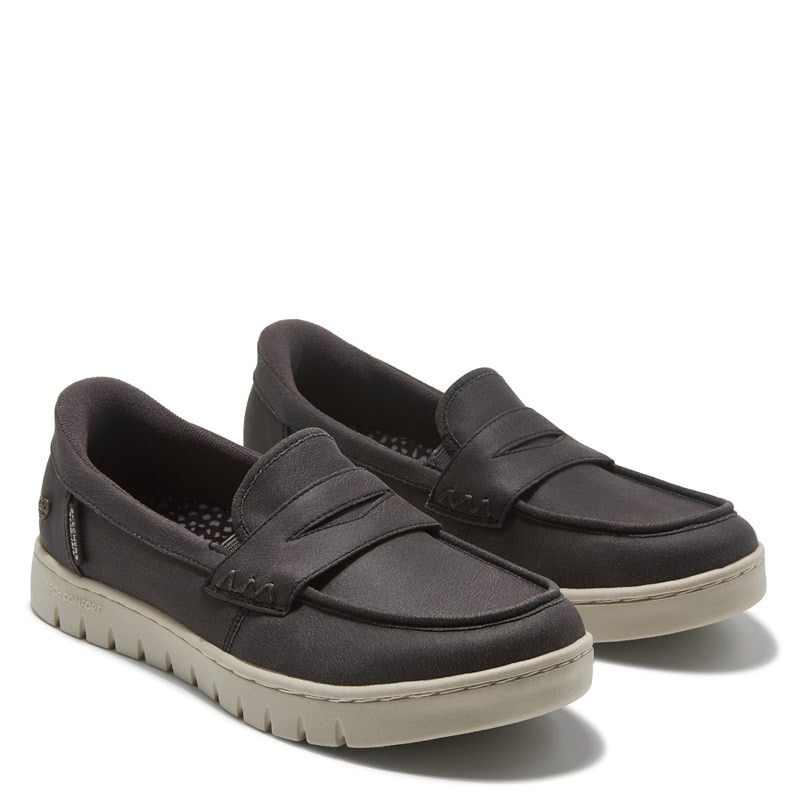 Skechers Women's Slip-Ins Arch Comfort Sunfest Loafers (Charcoal Grey) - Size 10.0 M