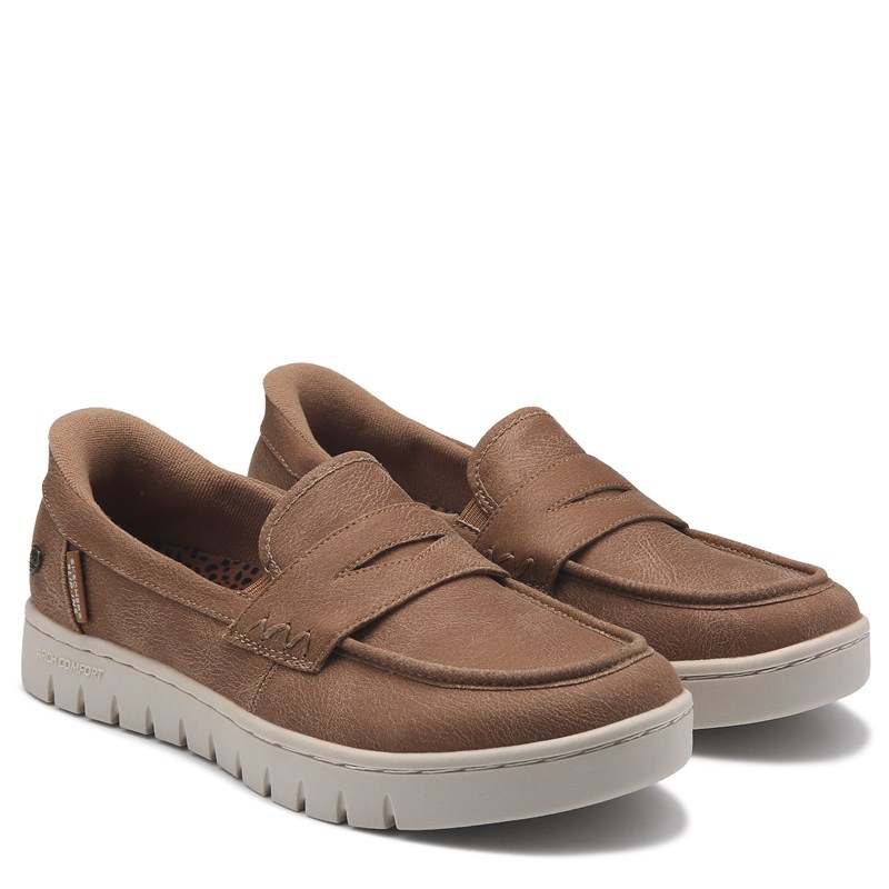 Skechers Women's Slip-Ins Arch Comfort Sunfest Loafers (Tan) - Size 7.0 M