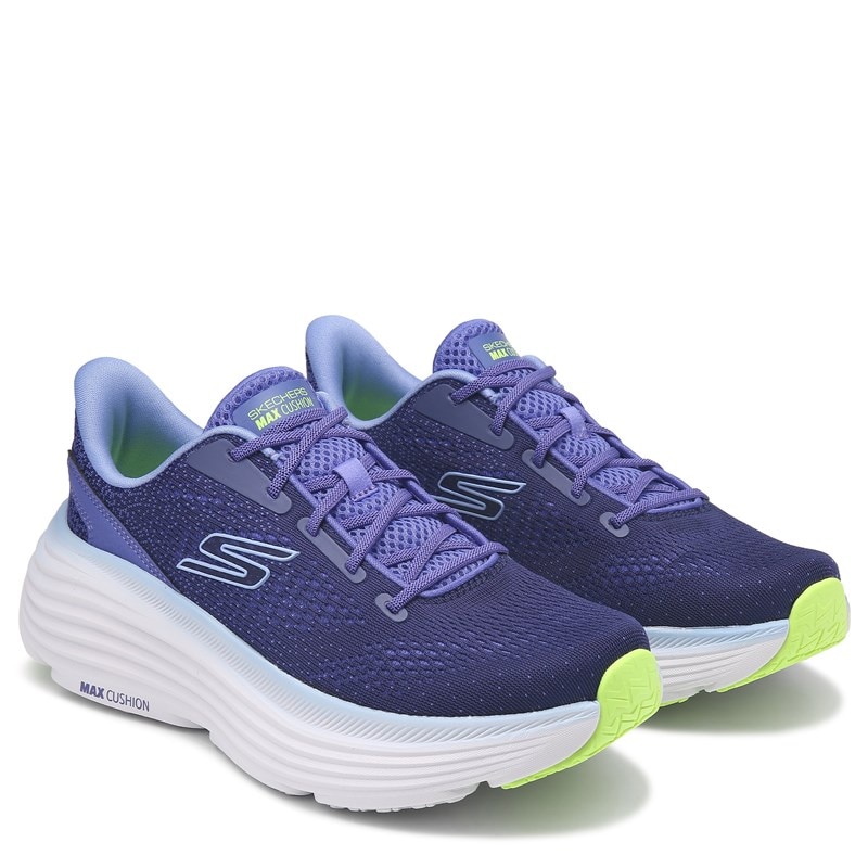 Skechers Women's Max Cushioning Endeavour Walking Shoes (Purple/White Medium) - Size 6.0 M