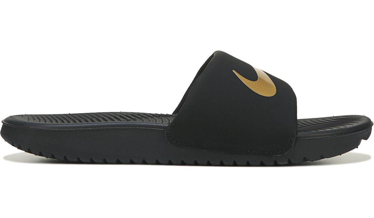 Nike Kids' Kawa Slide Sandal Little/Big Kid Black, Sandals, Famous Footwear