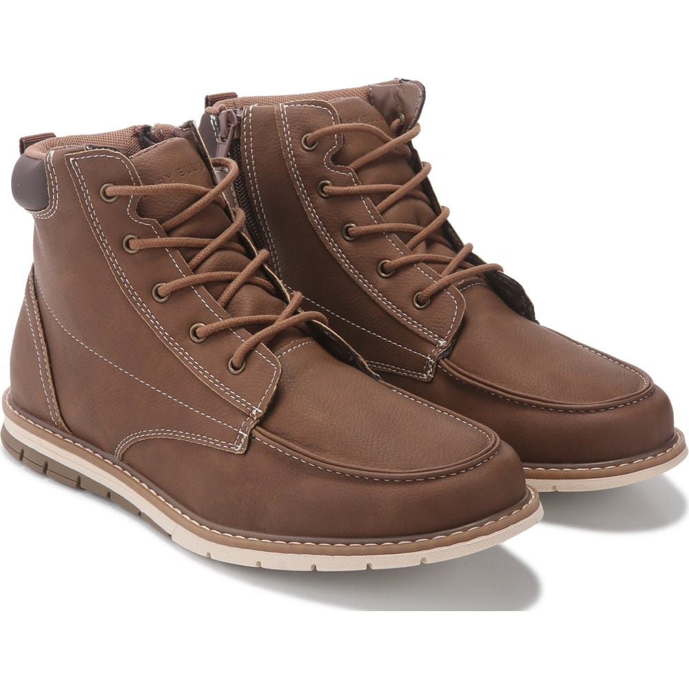Perry Ellis kids Burgundy Leather Chukka Boots Burgundy color Trent main image 4