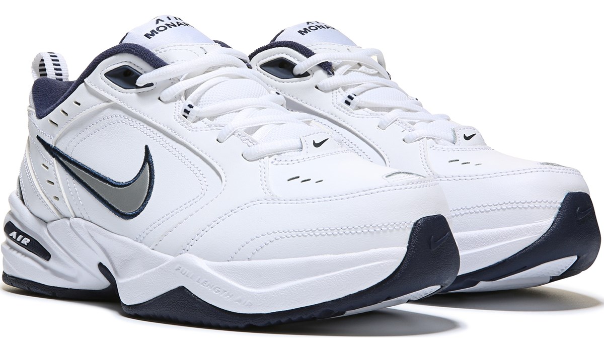 nike air monarch 4 white navy