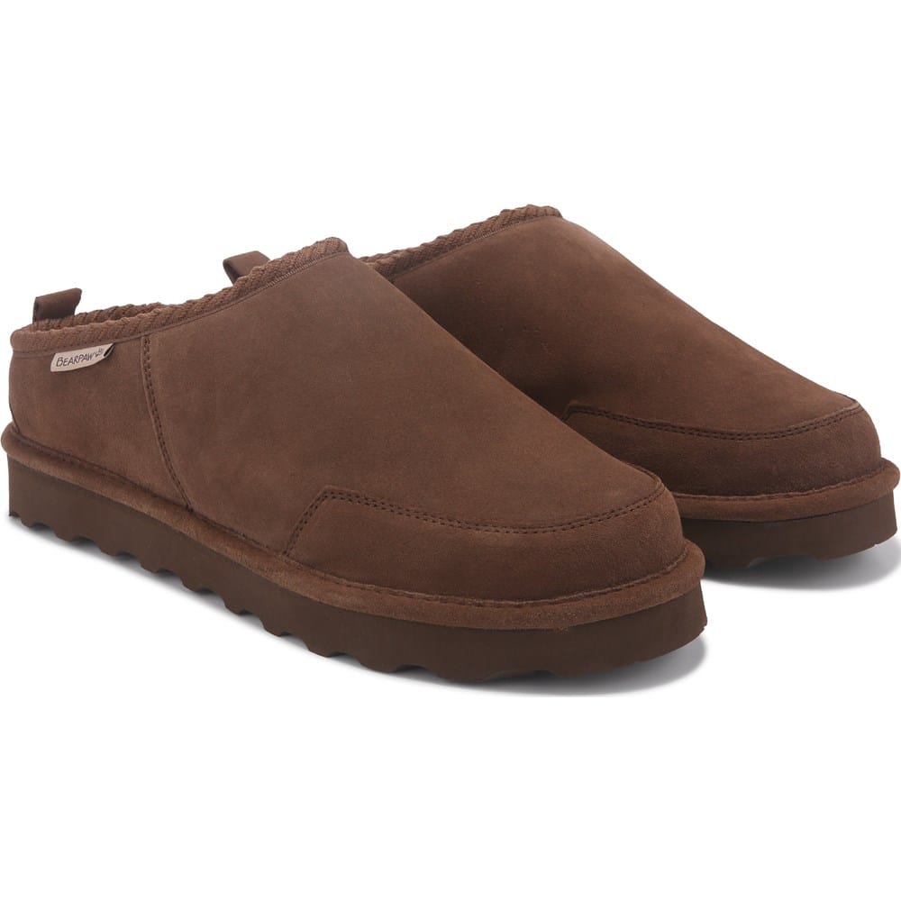 Bearpaw Men’s “Max” Brown Suede Leather Slip-on Shoes with Box 11 Bearpaw Mens Moc Ii Slipper | ShopSimon main image 2