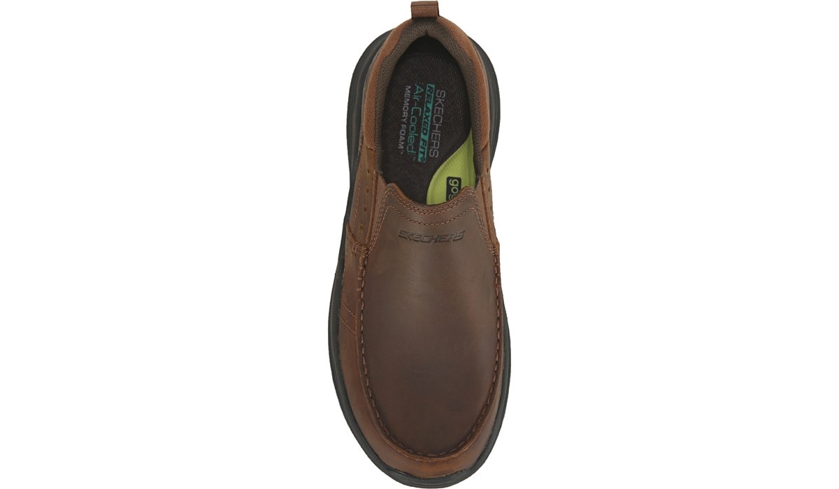 Skechers Men's Seveno Leather Slip On | Famous Footwear