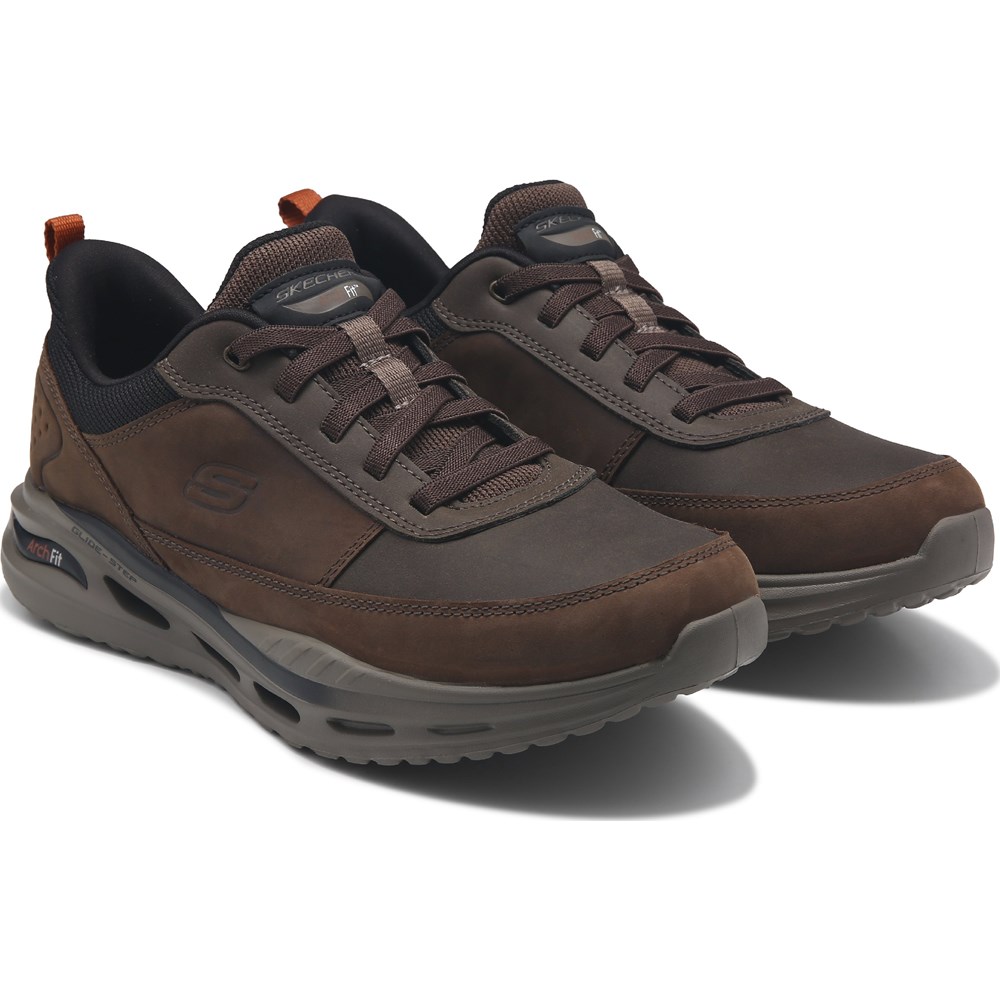 poara✩.*˚ Skechers Men's Slip-ins Moxley Arch Fit Leather Sneaker | Famous