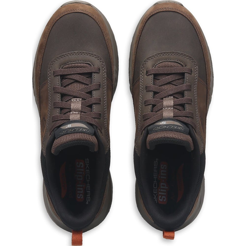 Skechers Men's Slip-ins Moxley Arch Fit Leather Sneaker | Famous