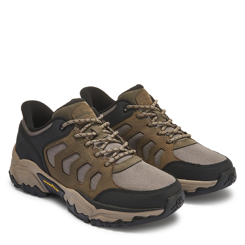 Skechers Men's Slip-Ins Jagger Goodyear Outdoor Trail Sneakers (Khaki) - Size 10.0 M