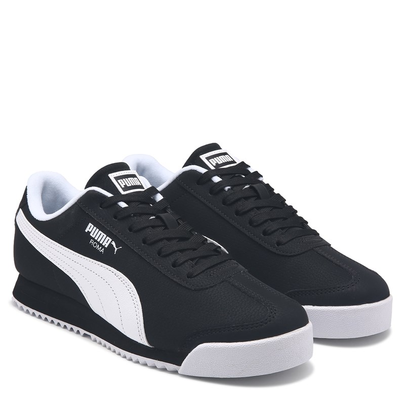 Puma Men's Roma 24 Sneakers (White/Black) - Size 10.0 M