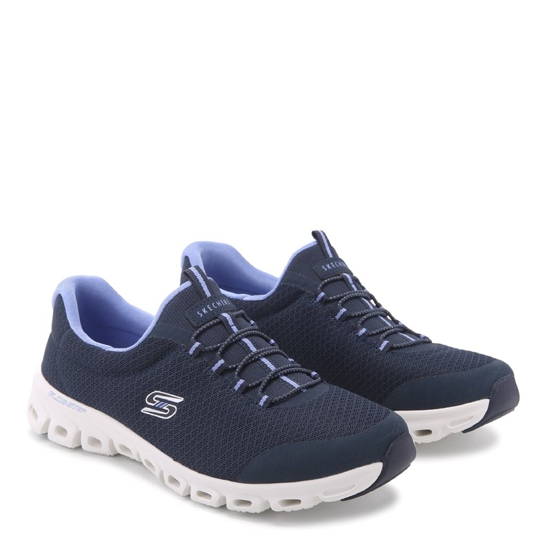 Skechers Women's Glide-Step Resilience Slip On Sneakers (Navy) - Size 6.5 M