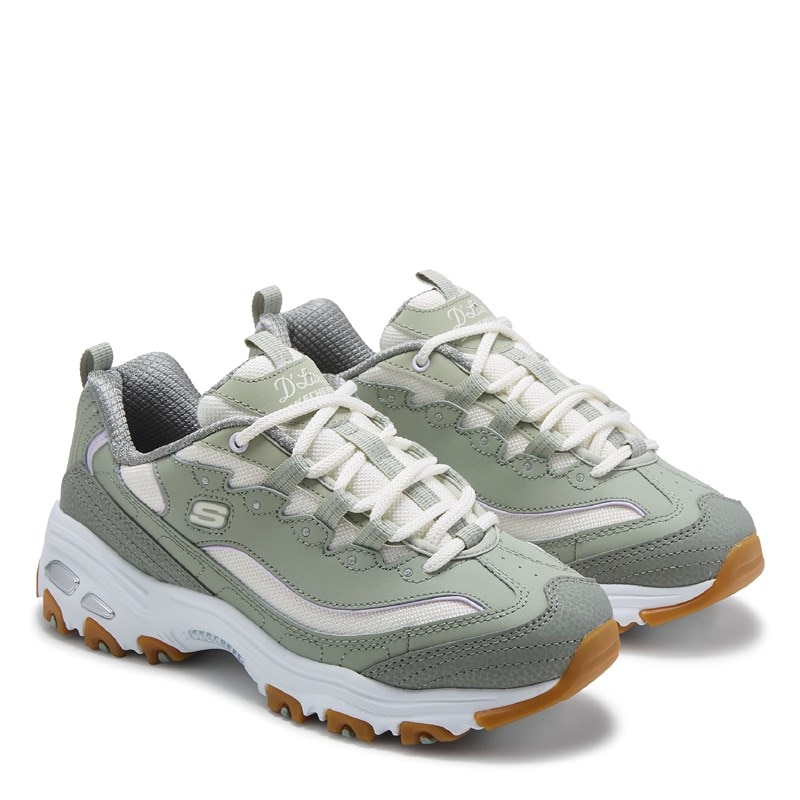 Skechers Women's D'lites Sneakers (Sage Green) - Size 6.0 M