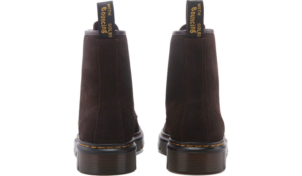 Dr. Martens Black Leather Lace-Up Combat Boots with Brown Soles Dr. Martens Brown Platform Leather Boots | Mercari main image 4