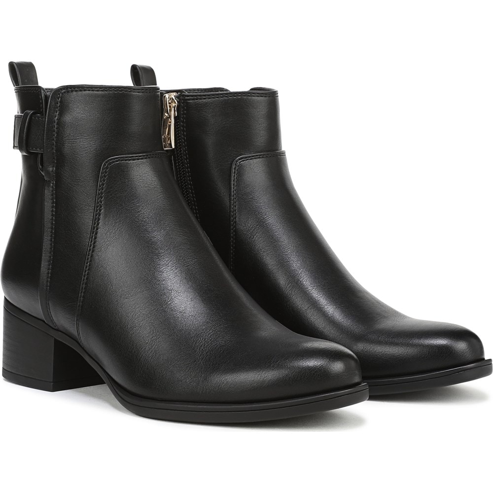 Naturalizer Women's Cole Ankle Boot - Leather Boots With Buckle Detail