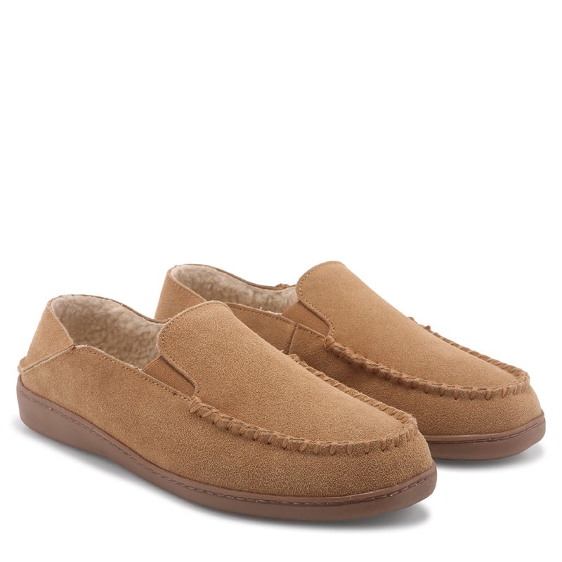 Minnetonka Moccasin Men's Hatchback Slipper Shoes (Cinnamon) - Size 8.0 M