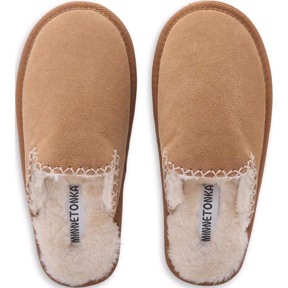 Minnetonka Moccasin Women's Stitch Lounge Scuff Slipper Famous