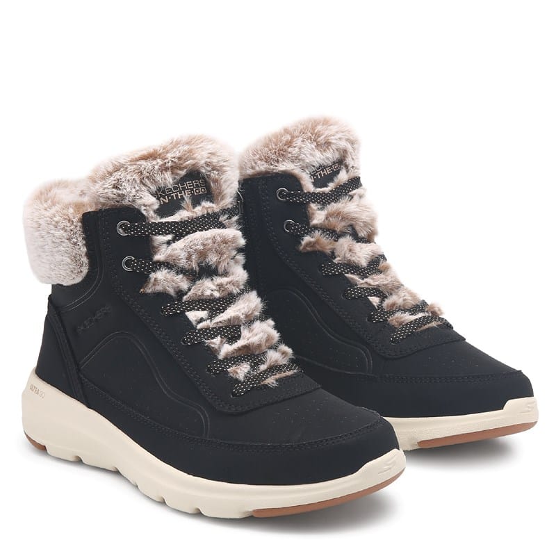 Skechers Women's Glacial Ultra Boots (Black) - Size 6.5 M