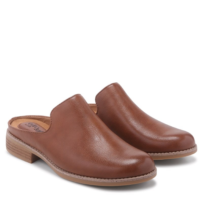 Eurosoft Women's Mercy Low Heel Casual Clog Shoes (Luggage Tan) - Size 8.0 M