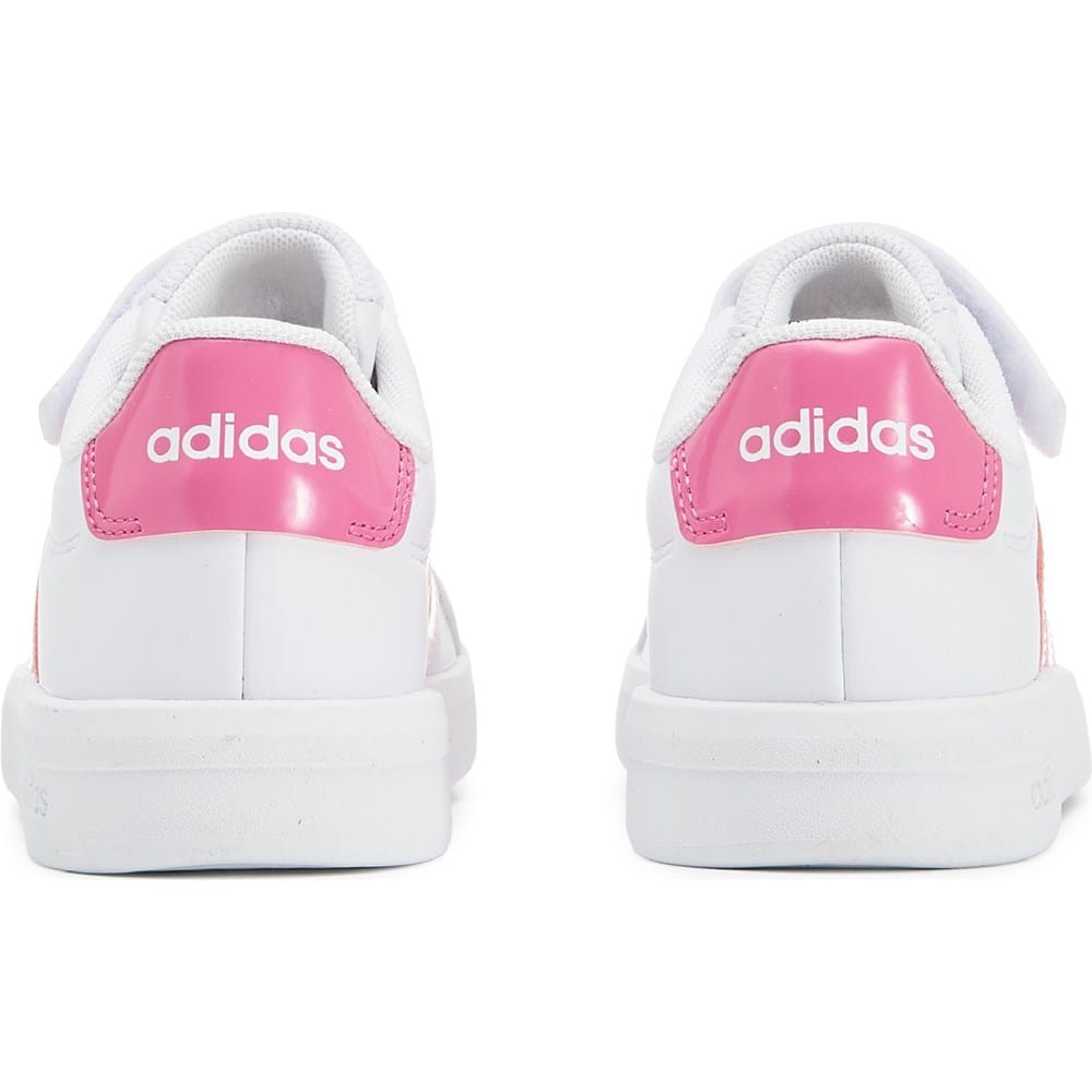adidas gazelle silver green womens adidas Unisex Kid's Grand Court 2.0 Elastic Lace Shoes – runnwalk main image 0
