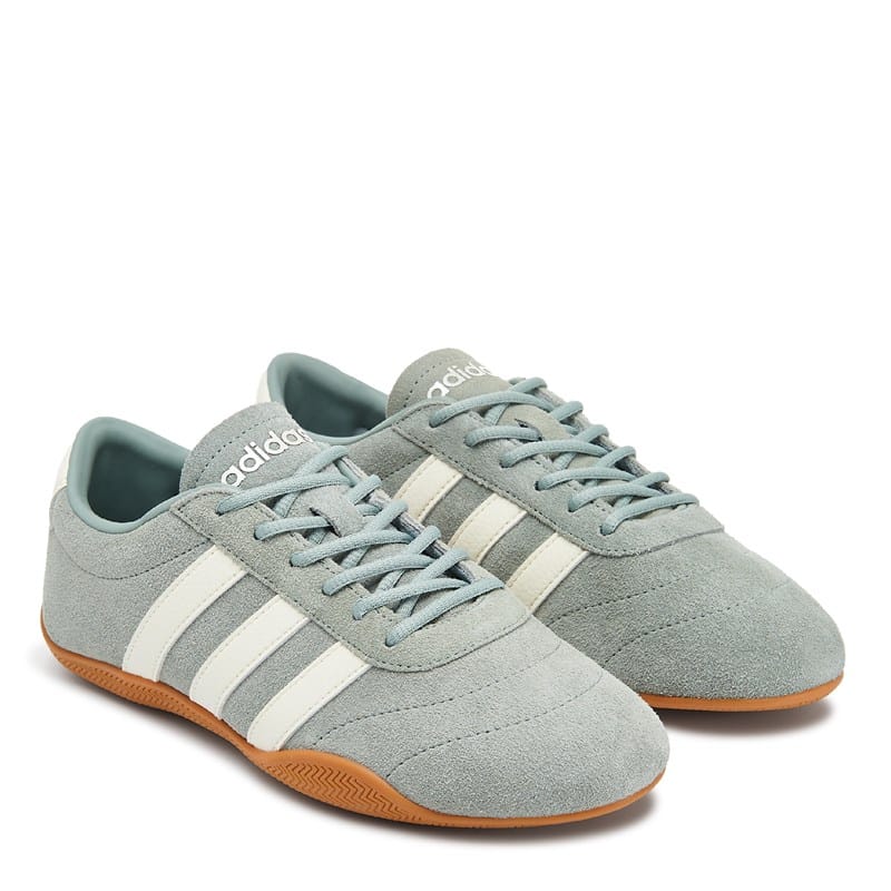 Adidas Women's Grand Court Low Sneakers (Sage/Gum) - Size 11.0 M