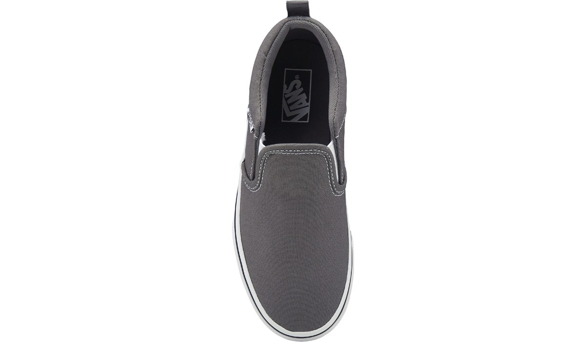 Dark grey slip on vans deals