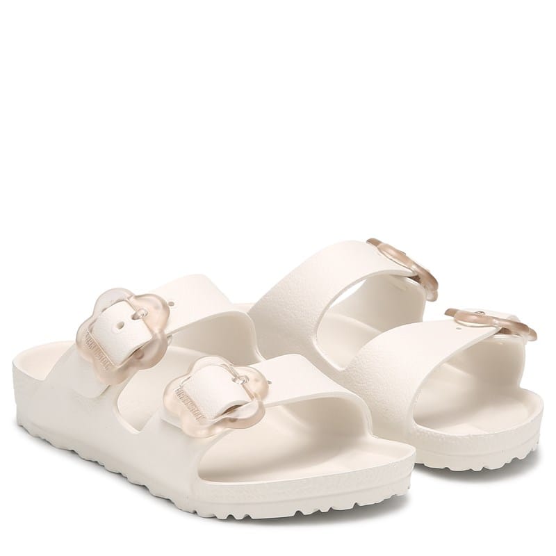 Birkenstock Kids' Essentials Arizona Footbed Sandal Little Kid Sandals (Eggshell) - Size 30.0 M