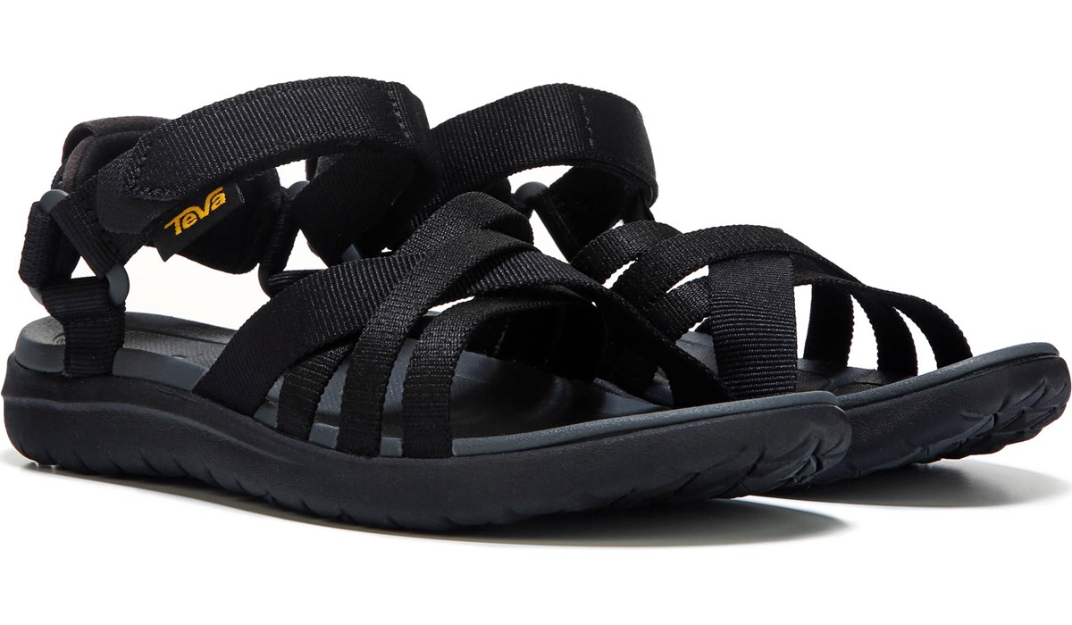 all black tevas