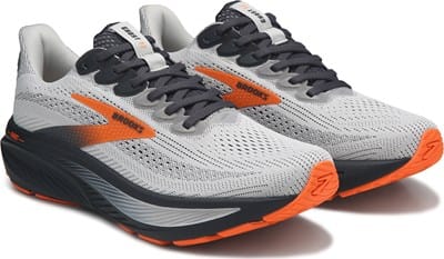 Men's Ghost 17 Medium/Wide Running Shoe - Grey/Black/Orange