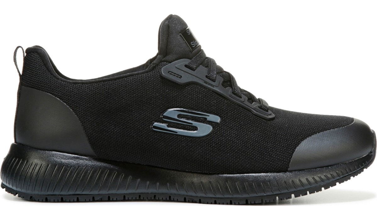Skechers Work Women's Squad Medium/Wide Slip Resistant Shoe | Famous ...