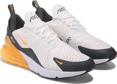 Men's Air Max 270 Sneaker - White/Orange/Black