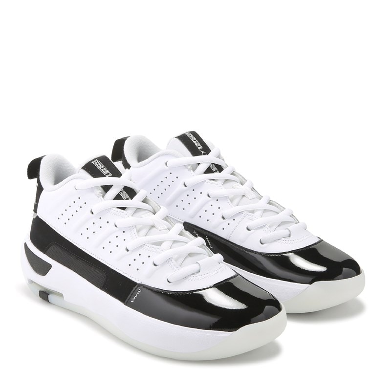Jordan Men's Max Aura 7 Mid Sneakers (White/Black) - Size 11.0 M