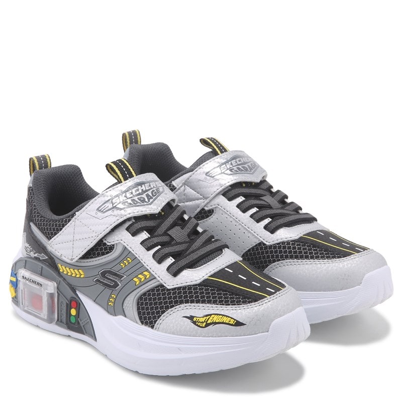Skechers Kids' Skechers Garage Sneaker Little/Big Kid Shoes (Black/Silver) - Size 3.0 M