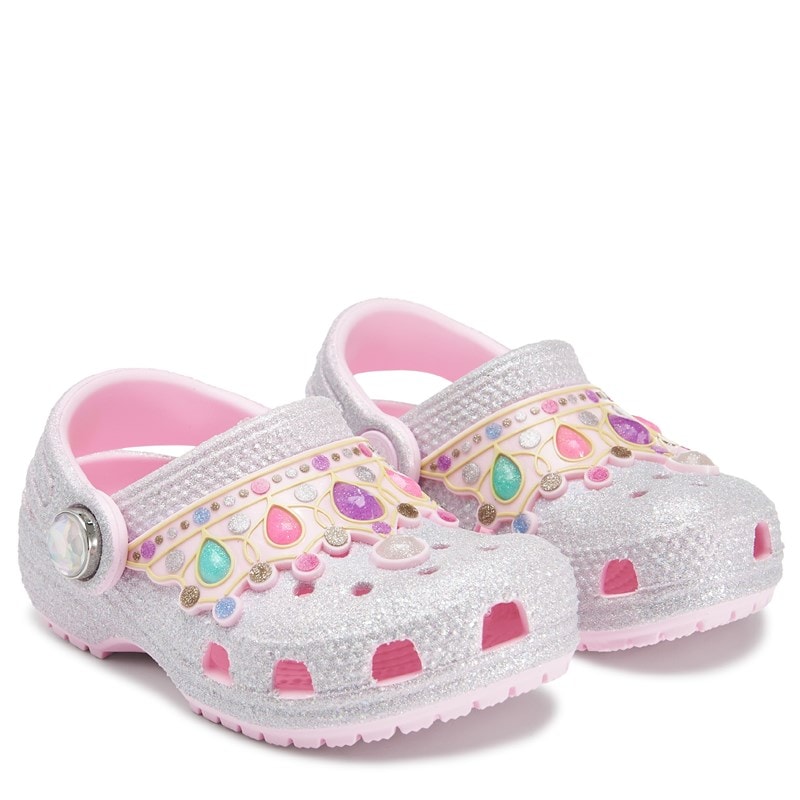Crocs Kids' Classic Iam Clog Toddler Shoes (Pink Glitter) - Size 6.0 M