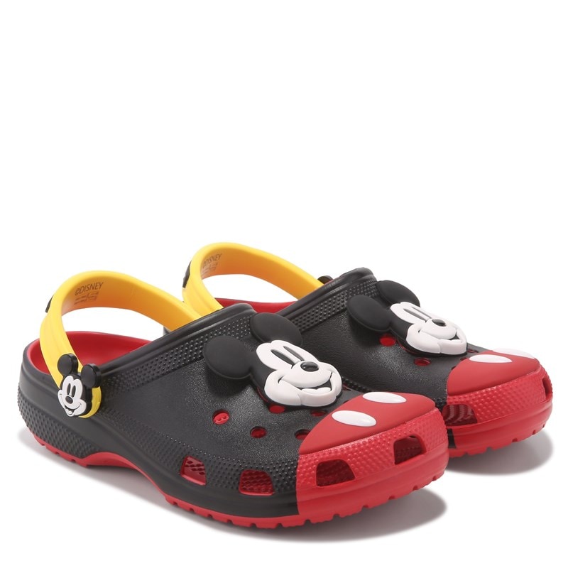 Crocs Kids' Disney Mickey Mouse Classic Clog Little/Big Kid Shoes (BLACK MICKEY MULTI) - Size 6.0 M