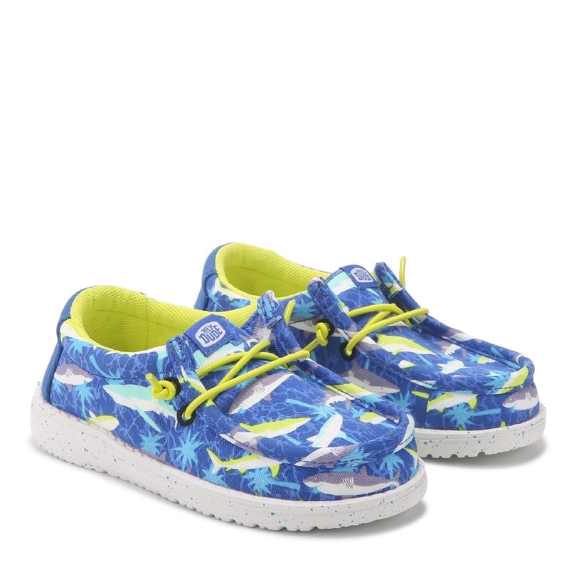 Heydude Kids' Wally Slip On Shoe Little/Big Kid Shoes (Blue Shark Multi) - Size 13.0 M